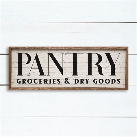 Groceries And Dry Goods Framed Wall Sign Antique Farmhouse Wall Signs