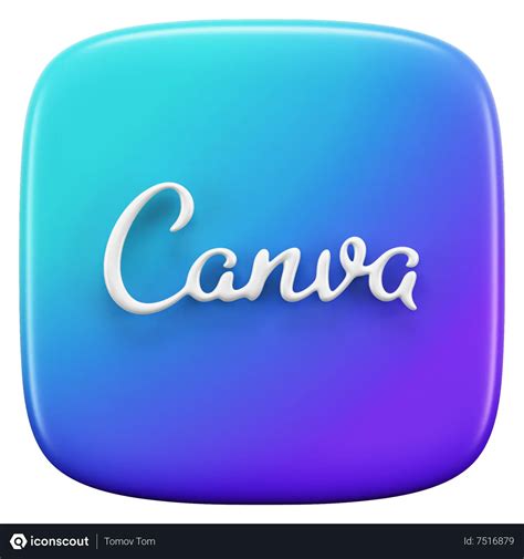 Free Canva Logo 3d Icon Download In Png Obj Or Blend Format