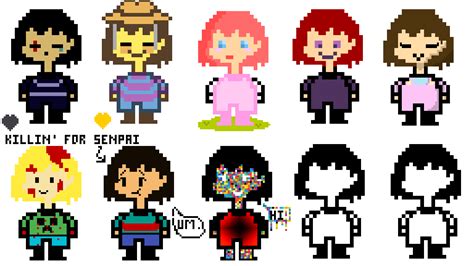 Pixilart Draw Your Own Undertale Character By Thecreator