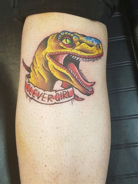Jurassic Park Tattoo Clever Girl Dinosaur Tattoos Eye Tattoo Arm Tattoo