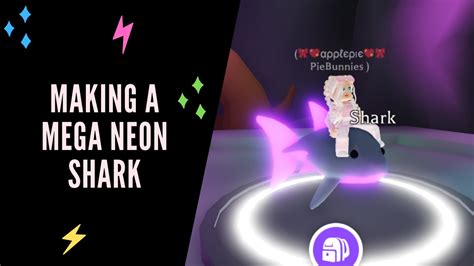 Made A Mega Neon Shark In Adopt Me On Roblox Youtube