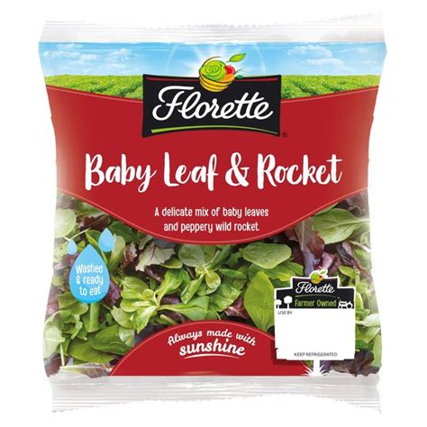 Morrisons Florette Baby Leaf And Rocket 80gproduct Information