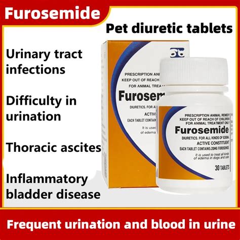 Pet Diuretic Tablets Furosemide Urinary Tract Infections Difficulty In