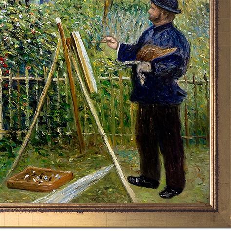 La Pastiche Monet Painting In His Garden At Argenteuil 1873 By Pierre