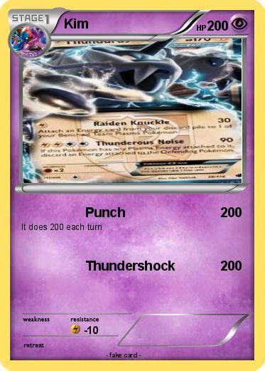Pokémon Kim 382 382 Punch My Pokemon Card