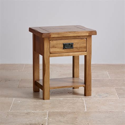 Original Rustic Solid Oak Lamp Table Oak Furniture Land Hallway