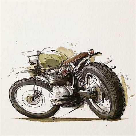 Artanddesign Motorcycle Illustrations By Tomas Pajdlhauser Motorcycle