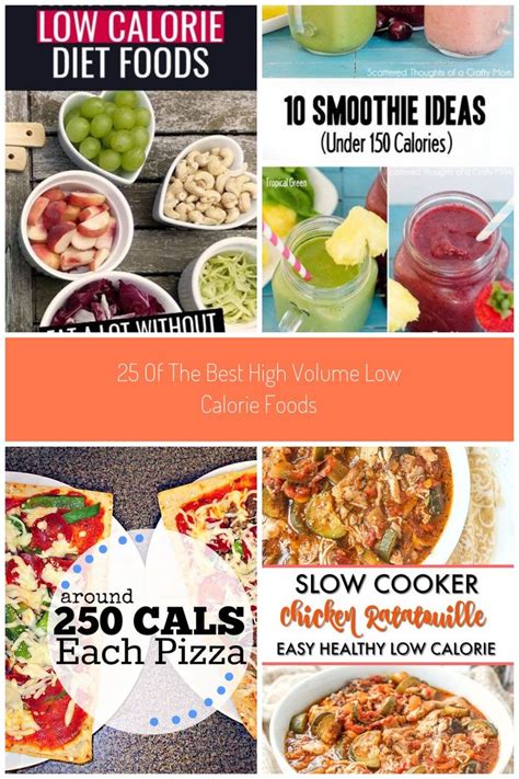 Welcome to low.calorie.recipes, we try to achieve to make our dishes as simple and as cheap as possible at the same time. High volume low calorie foods. One of the secrets to diet success is eating a lot of food that ...