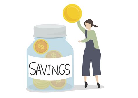 Illustration Of A Character Saving Money Download Free Vectors