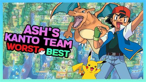 Ranking Ashs Kanto Pokemon Team Youtube