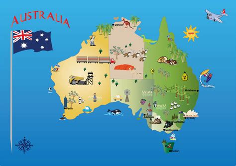 Michelles Creative Blog Australia Map For Kids 3 6 Years Old