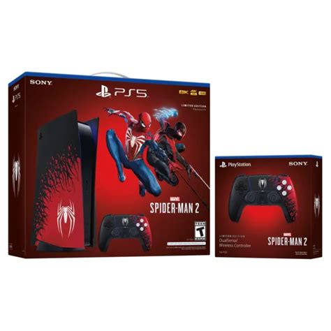 Sony Playstation 5 Disc Marvels Spider Man 2 Bundle And Extra