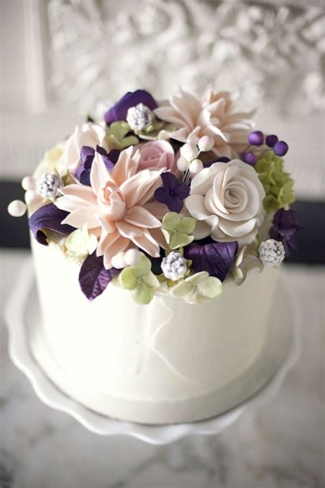 198 Best Flower Cakes Images On Pinterest Decorating