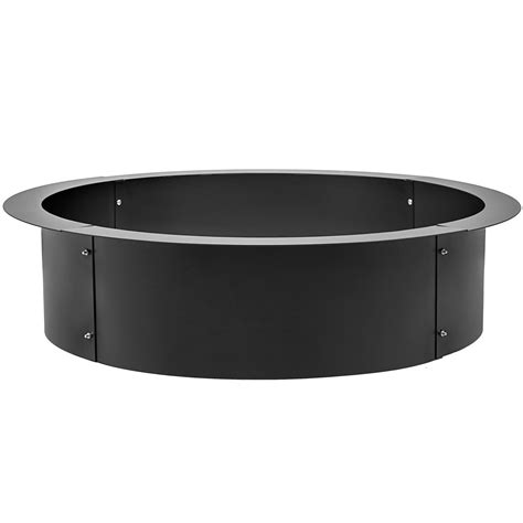 24364245 Diameter Steel Fire Pit Campfire Ring Heavy Duty In