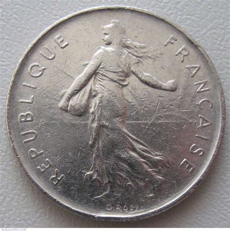 5 Francs 1973 Fifth Republic 1971 1985 France Coin 937