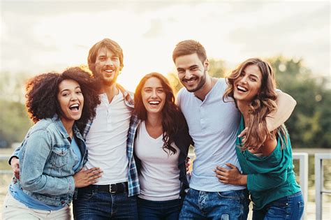 Happy Friends Stock Photo Download Image Now Friendship Group Of