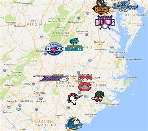 Major league baseball announced on friday a new plan for affiliated baseball, with 120 minor league clubs officially agreeing to join the new professional in total, the integrated player development system now includes 179 teams across 17 leagues in 43 states and four provinces. 2019 Carolina League Map | Minor league baseball, League, Carolina