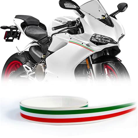 Stripes Strisce Adesive Per Auto E Moto Tricolore Italia Quattroerre