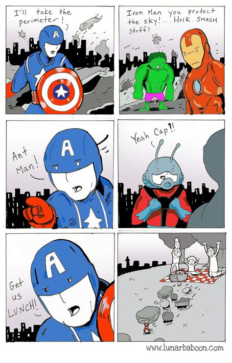 Ant Man Makes Himself Useful For The Avengers In Funny Comic Strip
