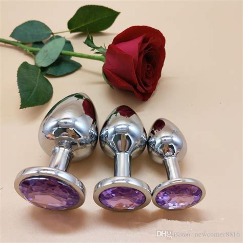 3 Sizes Stainless Steel Attractive Butt Plug Rosebud Anal Plugs Jewelry Sex Toys For Couple Safe