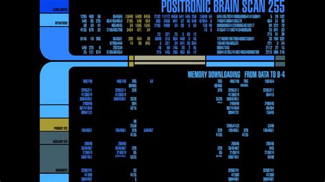 Star Trek Lcars Positronic Brain Scan Youtube