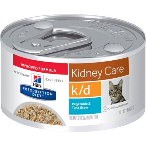 Know the basics of feline nutrition :: Hill's® Prescription Diet® k/d® Feline Vegetable & Tuna ...