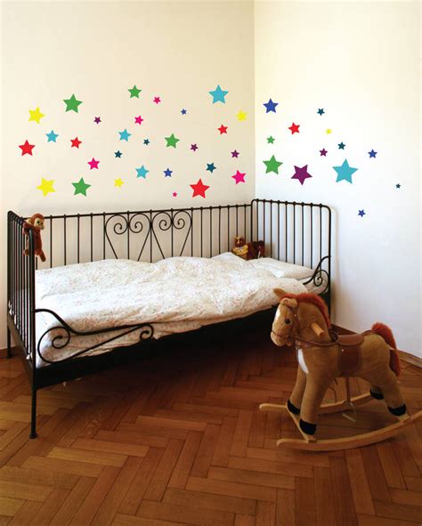 Colourful Stars Wall Stickers By Parkins Interiors