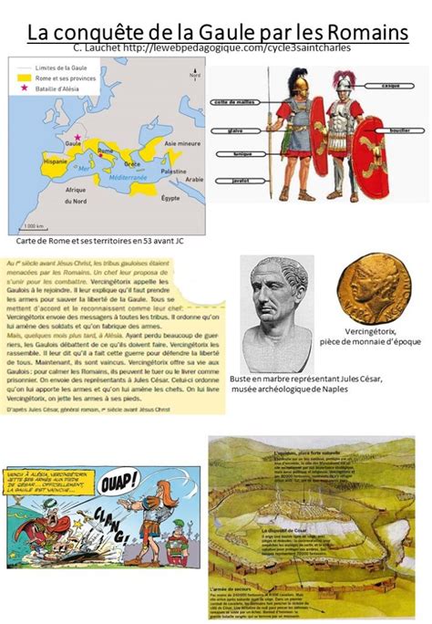 La conquête de la Gaule par les Romains Bienvenue chez les CM CM