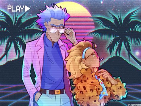 Listened To Some Cool Vaporwave And Here We Go Rick And Morty Morty