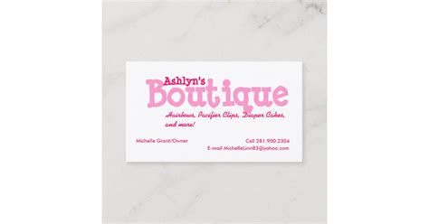 Boutique Business Card Zazzle