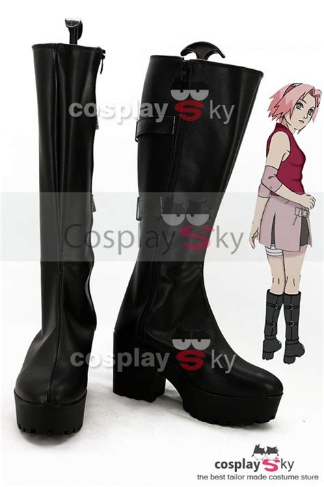 Naruto Haruno Sakura Cosplay Shoes Boots Naruto Cosplay Shoes