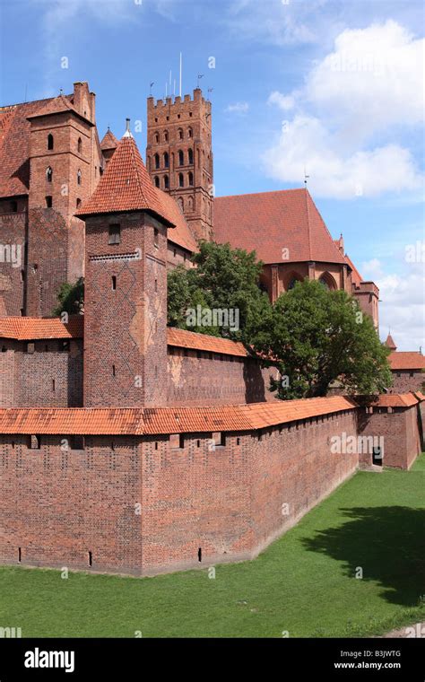 Malbork Poland Historic Malbork Castle Built By The Teutonic Knights In