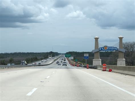 Florida Interstate 95 Southbound Cross Country Roads