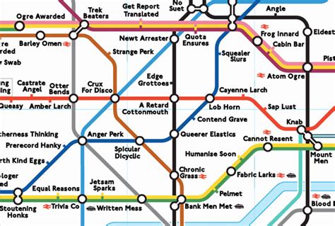 Anagram Tube Map