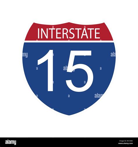 Interstate Highway Sign Interstate 15 Hi Res Stock Photography And