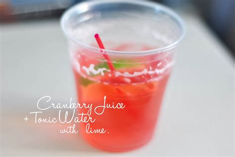 The Local Blogger Cranberry Juice Tonic Water With Lime