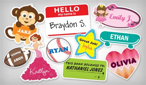 Name Stickers Stickeryou Products