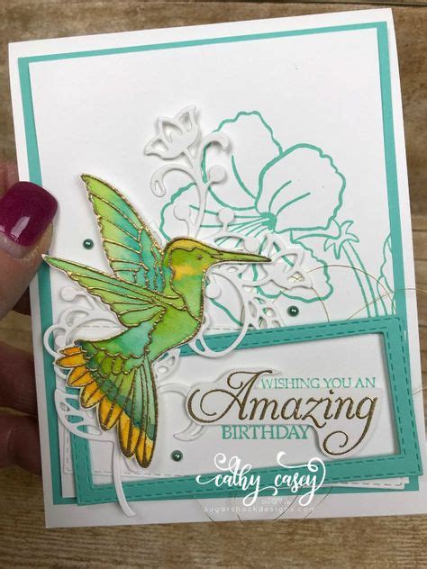 Hummingbird Birthday Greetings Birthday Greetings Card Making