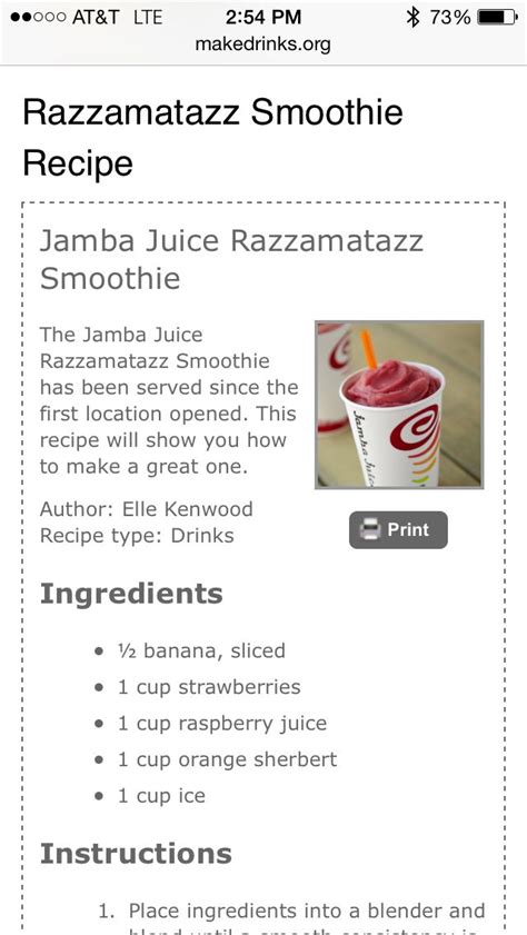 Razzmatazz Jamba Juice Recipe Bryont Blog
