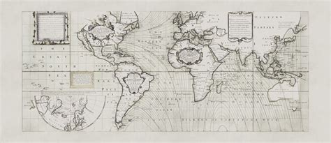 Old World Map Black And White