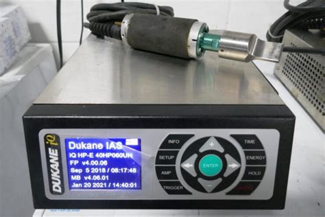 Dukane Iq 600 Watt 40 Khz Ultrasonic Welder Hand Probe Plastic