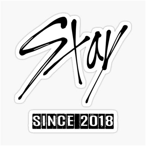 Kpop Stray Kids Fandom Name Stay Sticker For Sale By Lysavn Redbubble