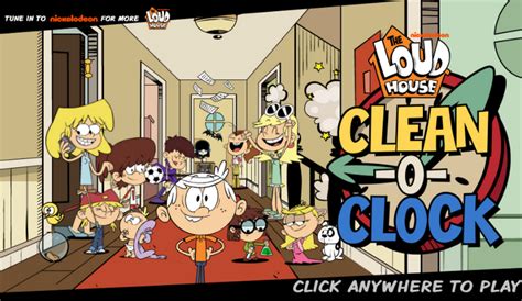 The Loud House Clean O Clock Game Play The Loud House Clean O Clock