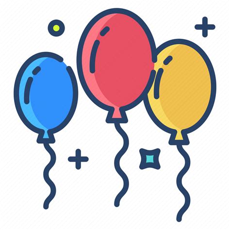 Balloons Icon Download On Iconfinder On Iconfinder