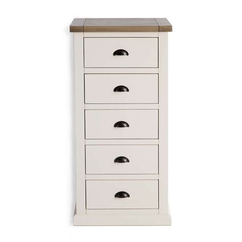 Tallboys Wellington Chests Slim Chest Of Drawers Oak And Painted