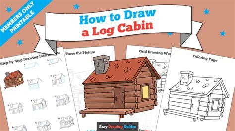 How To Draw A Log Cabin Art For Kids Hub