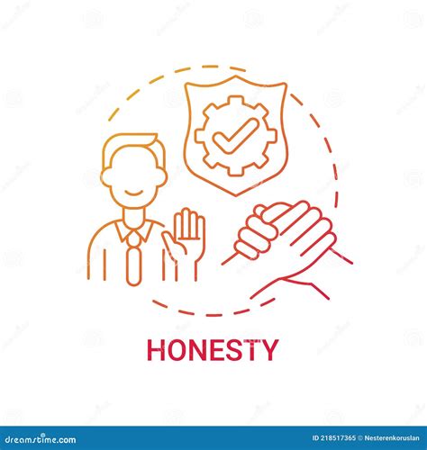 Honesty Concept Icon Stock Vector Illustration Of Culture 218517365