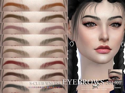 The Sims Resource Eyebrows 201901 By S Club Sims 4 Downloads