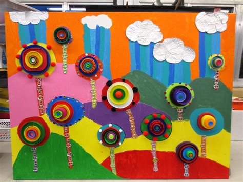 Zilker Elementary Art Class 5th Grade Recycled Art Group Project