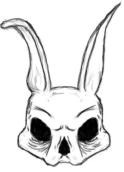 Skull Bunny By Zombierapture Creepy Drawings Skulls Drawing Dark Art Drawings Tattoo Design